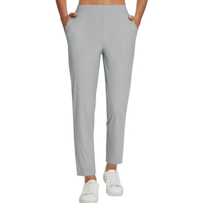 🔥⏳BEPERKTE AANBIEDING 50% KORTING🌞Dames hoge taille broek met ritszakken 👖 – 4-way stretch, buikcontrole, ademend en snel droog, 6 kleuren, S-3XL