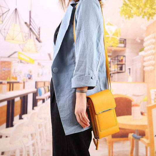 👜 📱 Women's Touch Screen Messenger Bag – Smart Phone Charging, Anti-Theft & Water-Resistant ✨