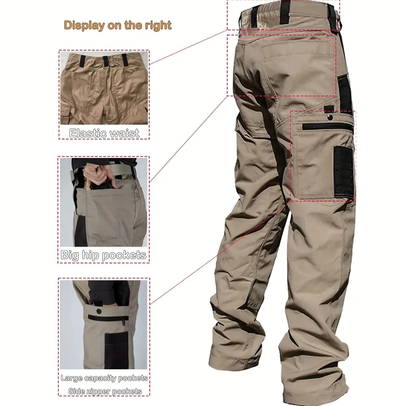 2026 Hot Sale👖【Vaderdag】 Praktische Werk-/Avonturenbroek | Ademend | Ruime Taille | Ideaal voor Actieve Mannen✨