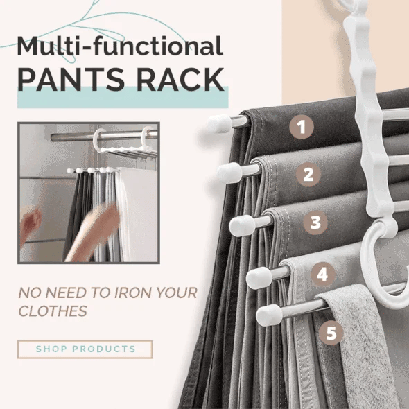 👖✨Multifunctioneel broekenrek-Uw garderobe opruimen