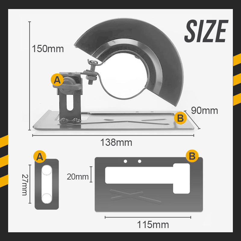 🎁Hot Sale 50% OFF⏳Special Cutting Bracket Protective Cover For Angle Grinder