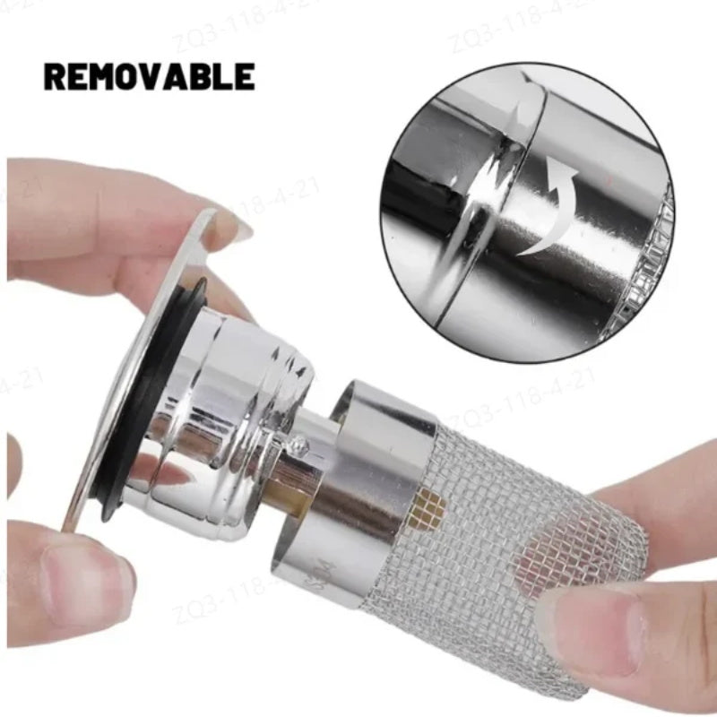 🚿✨ 💥LAST DAY SALE 70% OFF Sets!!🔥Stainless Steel Floor Drain Filter – Stop Hair Clogs Before They Start