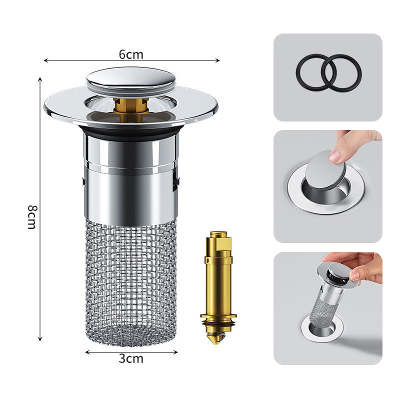 🚿✨ 💥LAST DAY SALE 70% OFF Sets!!🔥Stainless Steel Floor Drain Filter – Stop Hair Clogs Before They Start