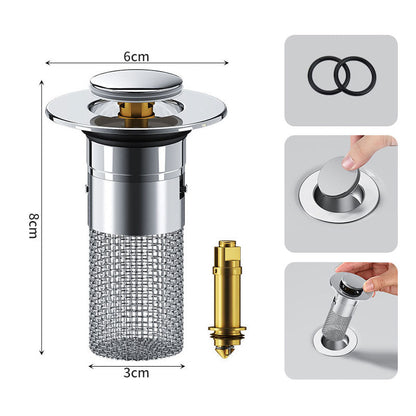 🚿✨ 💥LAST DAY SALE 70% OFF Sets!!🔥Stainless Steel Floor Drain Filter – Stop Hair Clogs Before They Start