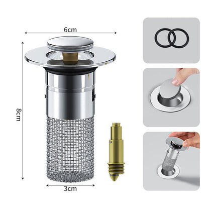 🚿✨ 💥LAST DAY SALE 70% OFF Sets!!🔥Stainless Steel Floor Drain Filter – Stop Hair Clogs Before They Start