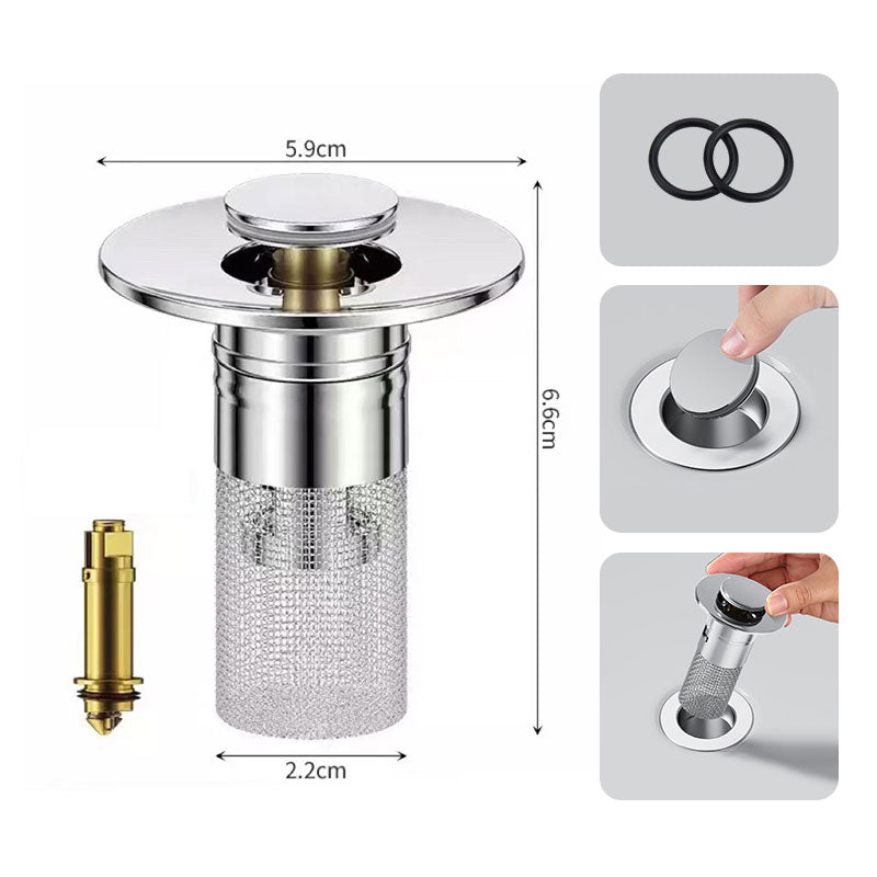 🚿✨ 💥LAST DAY SALE 70% OFF Sets!!🔥Stainless Steel Floor Drain Filter – Stop Hair Clogs Before They Start