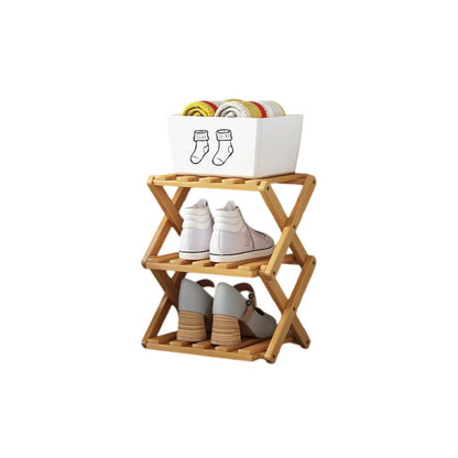 🌞Fris De Lente In Met 50% Korting!👟Duurzaam Opvouwbaar Bamboe Schoenenrek – Meerdere Lagen & Ruimtebesparend!