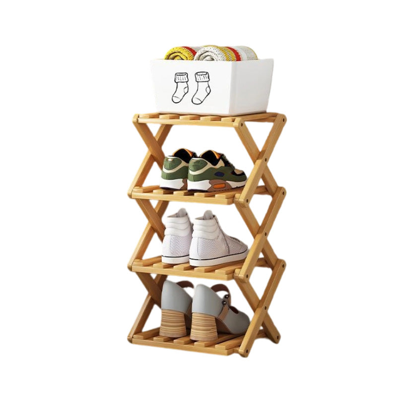 🌞Fris De Lente In Met 50% Korting!👟Duurzaam Opvouwbaar Bamboe Schoenenrek – Meerdere Lagen & Ruimtebesparend!