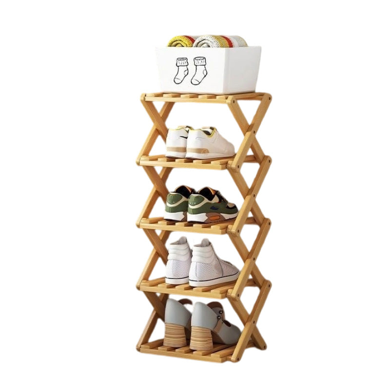 🌞Fris De Lente In Met 50% Korting!👟Duurzaam Opvouwbaar Bamboe Schoenenrek – Meerdere Lagen & Ruimtebesparend!