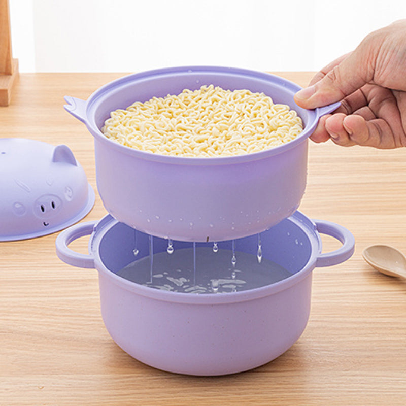 🔥While Supplies Last 40% OFF!🎉 1300ml Instant Noodle Bowl Set with Lid & Cutlery
