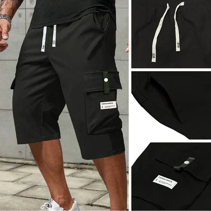 🔈🔈2026 NIEUWE AANWINSTEN - 50% KORTING🔥👖Casual capribroek met trekkoord voor heren