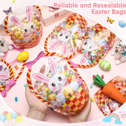 Halloween Transparent Sealed Favor Bags with Handles