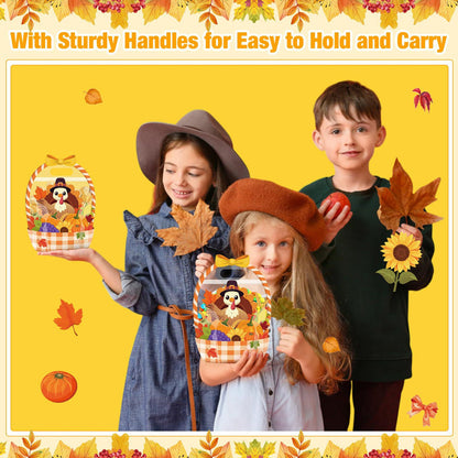 Halloween Transparent Sealed Favor Bags with Handles