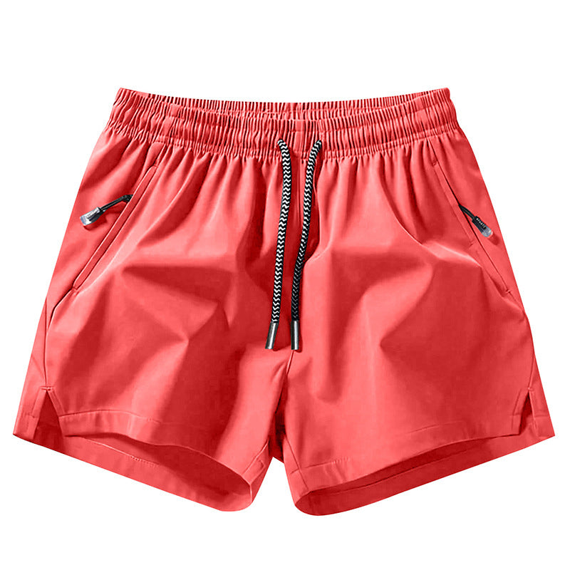 Sneldrogende sportshort voor heren met zakken met ritssluiting