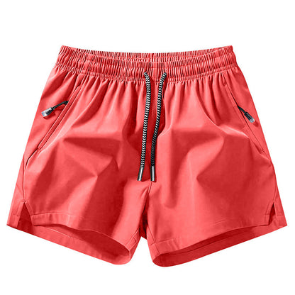 Sneldrogende sportshort voor heren met zakken met ritssluiting