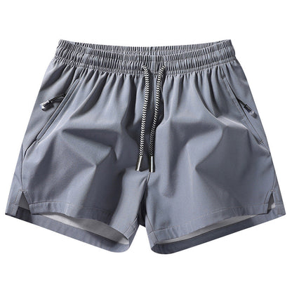 Sneldrogende sportshort voor heren met zakken met ritssluiting