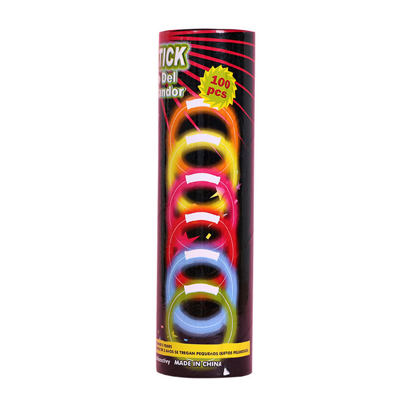 Long-Lasting Mixed-Color Glow Stick 100 PCS Set