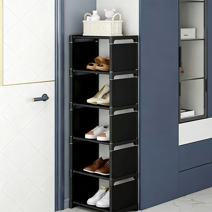 Vertical Shoe Rack for Entryway – Space-Saving Design, Sturdy Metal Frame & Easy Assembly 👟