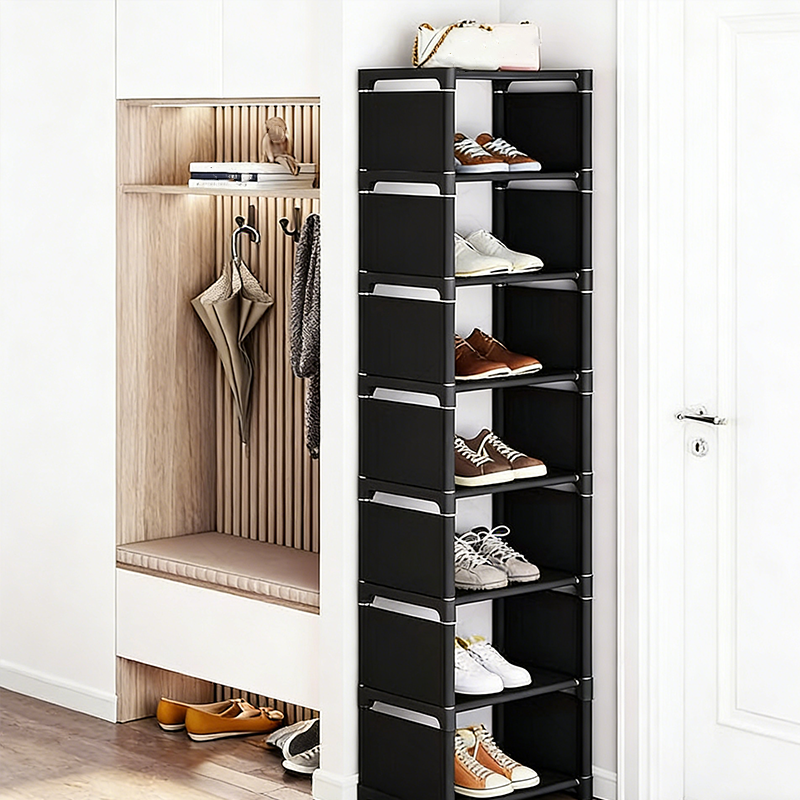 Vertical Shoe Rack for Entryway – Space-Saving Design, Sturdy Metal Frame & Easy Assembly 👟