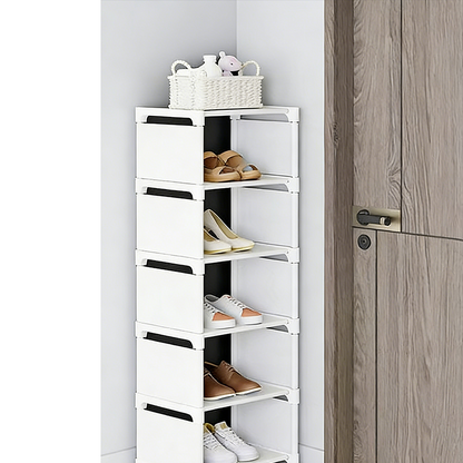 Vertical Shoe Rack for Entryway – Space-Saving Design, Sturdy Metal Frame & Easy Assembly 👟