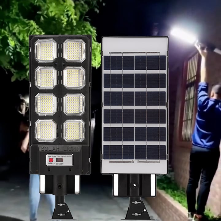 SolarBright™ 800W Solar LED Verlichtingssysteem - Draadloos & Bewegingssensor met 16 Uur Werktijd