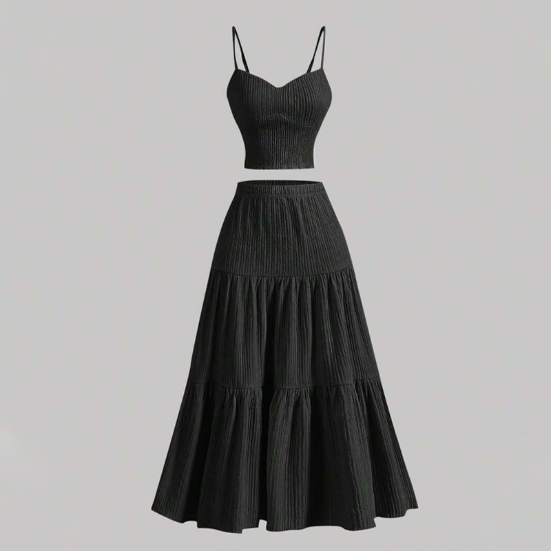 🥳SUMMER HOT SALE🥳💞50K+ SOLD!💥50% OFF! 🔥2-Piece Boho Set – Adjustable, Crinkle Fabric & Flattering Fit 👗🌿【Limited Offer】