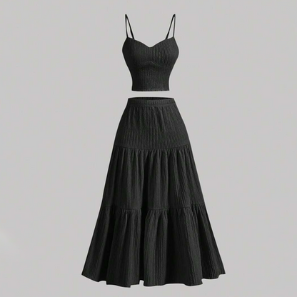 🥳SUMMER HOT SALE🥳💞50K+ SOLD!💥50% OFF! 🔥2-Piece Boho Set – Adjustable, Crinkle Fabric & Flattering Fit 👗🌿【Limited Offer】