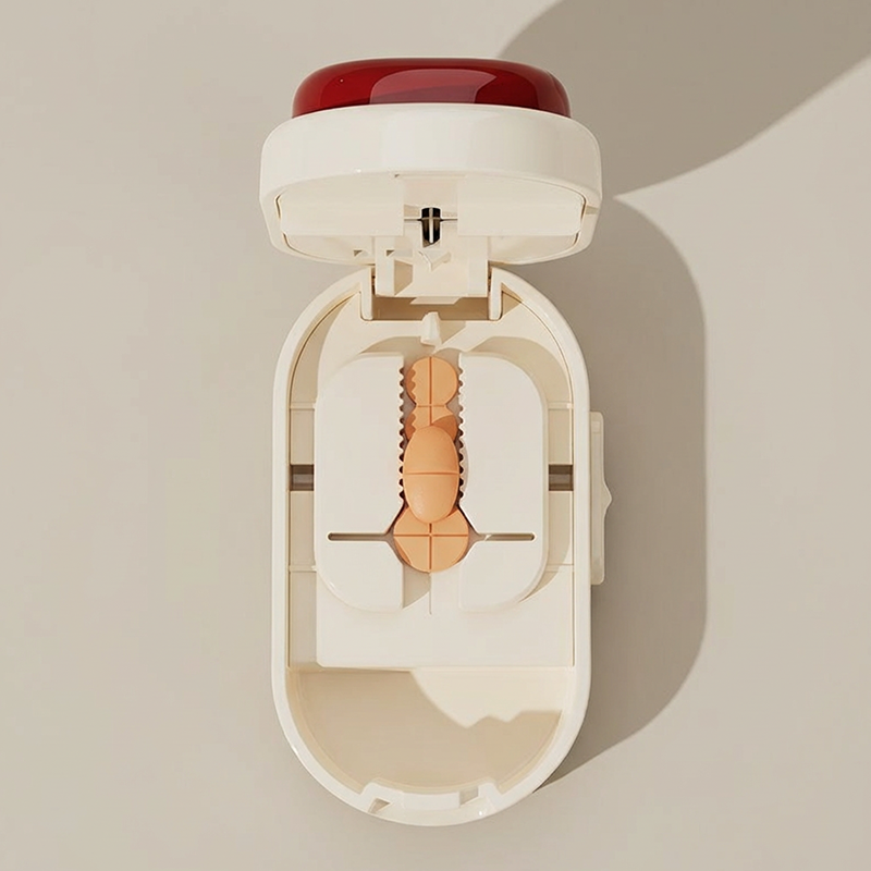 2-in-1 veiligheidspillensnijder en opbergdoosje