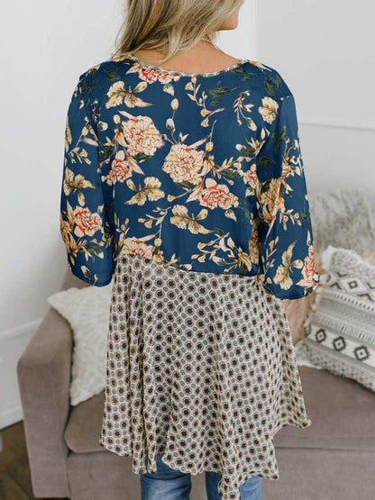 🔥Summer Hot Sale-50% Off!!✨Women's Floral Kimono Ruffle Sleeve Tie Cardigans Flowy Boho Loose Cover Ups