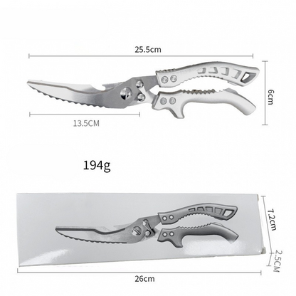 ✂️💪 Knipt door alles – van kippenbot tot blik! Koop 2 krijg 1 gratis, koop 3 krijg 2 gratis! Dé zware keukenschaar!