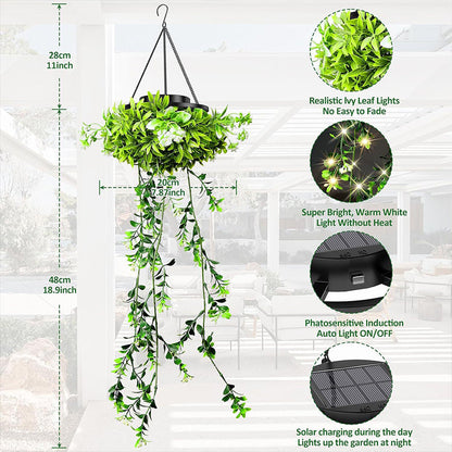 🔥2026 New Arrival ＆ Hot Sale🔥Solar Hanging Milan Grass Light – Lifelike & Waterproof