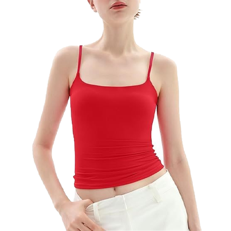 Nauwsluitende dames camisole met spaghettibandjes