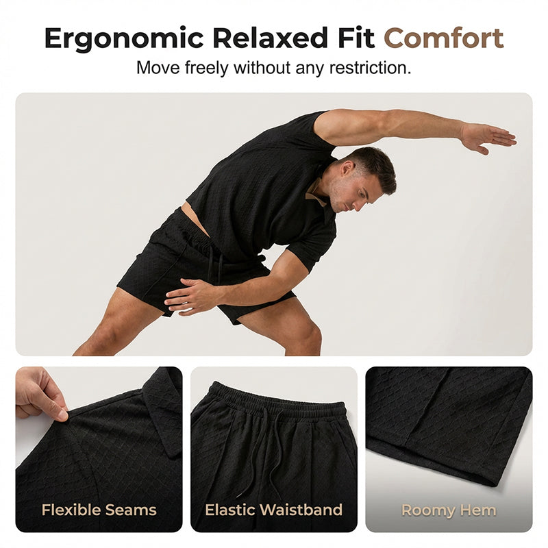 ☀️Breathable Knit Casual Set – Wrinkle-Free, Relaxed Fit