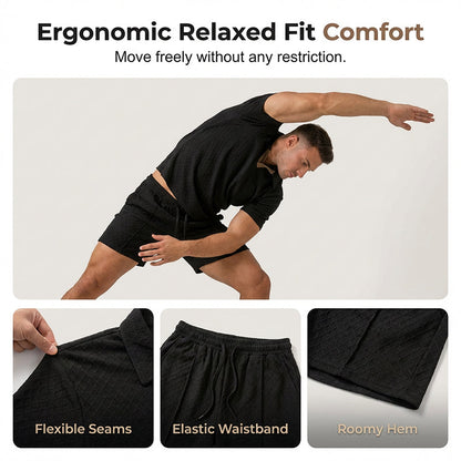 ☀️Breathable Knit Casual Set – Wrinkle-Free, Relaxed Fit