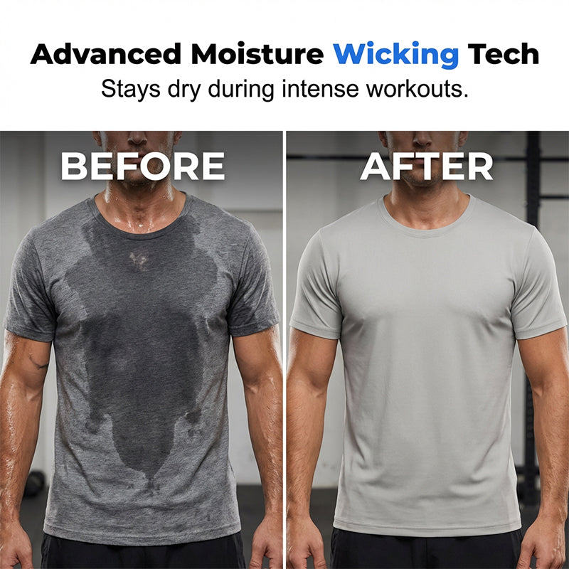 🔥LIMITED TIME 50% OFF!🔥 Men's Athletic T-Shirt & Shorts 2-Piece Set 💪 The Ultimate Men's Fitness Set🏋️‍♂️