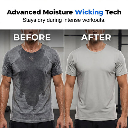 🔥LIMITED TIME 50% OFF!🔥 Men's Athletic T-Shirt & Shorts 2-Piece Set 💪 The Ultimate Men's Fitness Set🏋️‍♂️