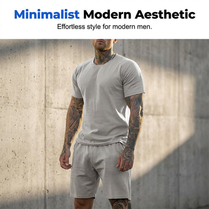 🔥LIMITED TIME 50% OFF!🔥 Men's Athletic T-Shirt & Shorts 2-Piece Set 💪 The Ultimate Men's Fitness Set🏋️‍♂️