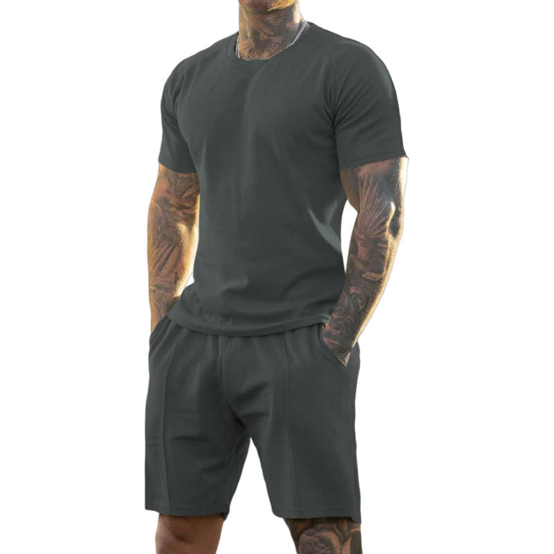 🔥LIMITED TIME 50% OFF!🔥 Men's Athletic T-Shirt & Shorts 2-Piece Set 💪 The Ultimate Men's Fitness Set🏋️‍♂️