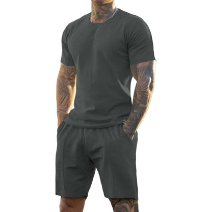 🔥LIMITED TIME 50% OFF!🔥 Men's Athletic T-Shirt & Shorts 2-Piece Set 💪 The Ultimate Men's Fitness Set🏋️‍♂️