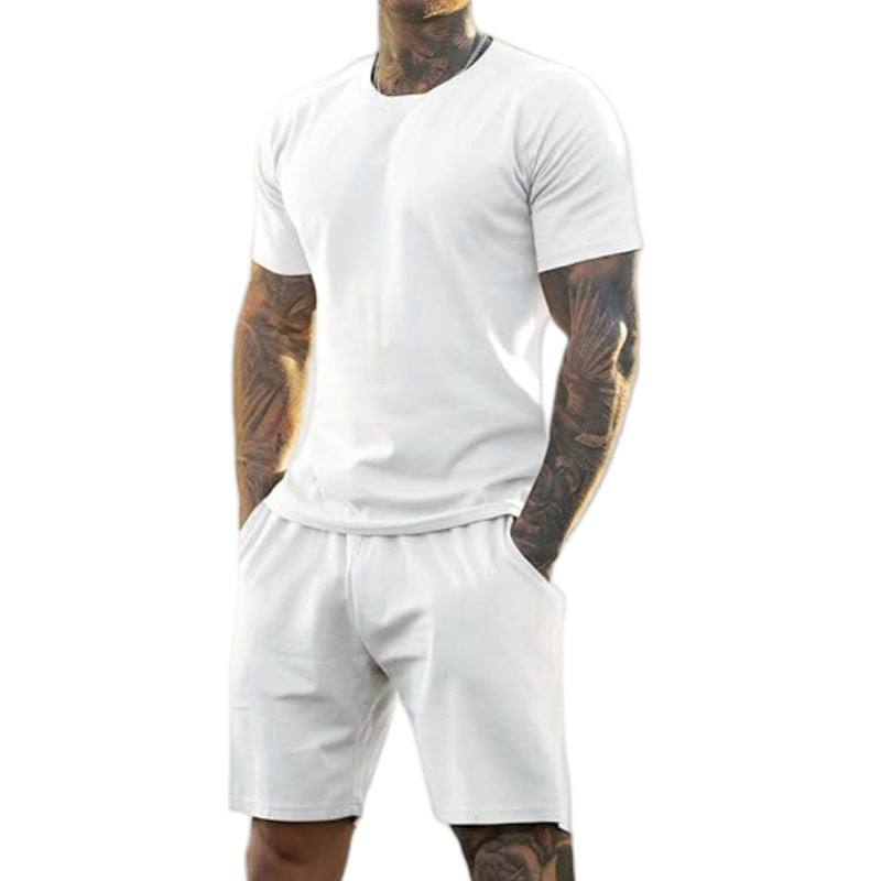 🔥LIMITED TIME 50% OFF!🔥 Men's Athletic T-Shirt & Shorts 2-Piece Set 💪 The Ultimate Men's Fitness Set🏋️‍♂️