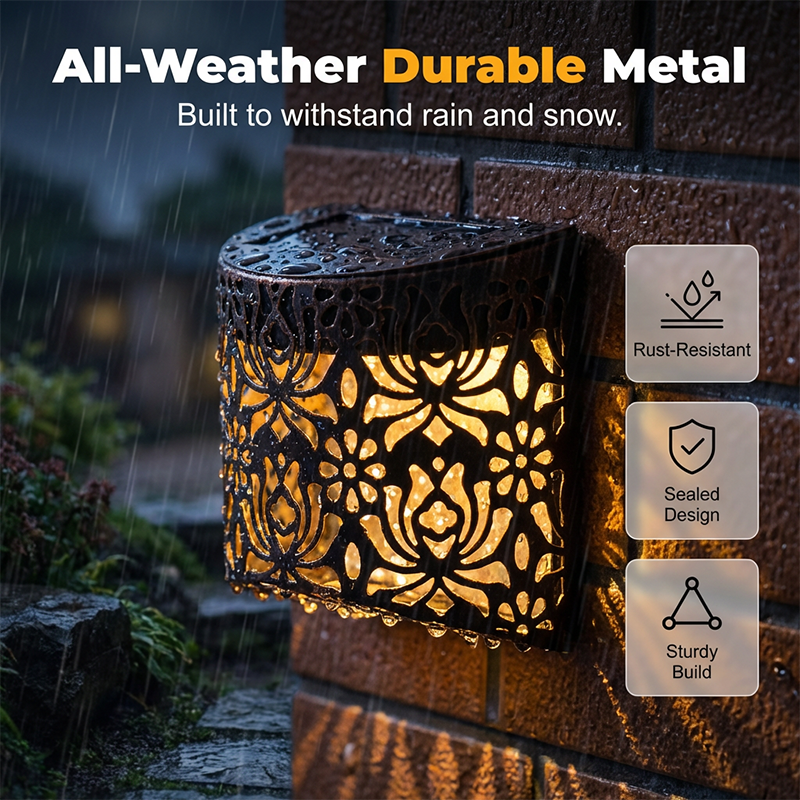 🔥 Hot sale 30% korting🔥 Op zonne-energie werkende holle wandlamp
