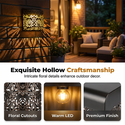 🔥 Hot sale 30% korting🔥 Op zonne-energie werkende holle wandlamp