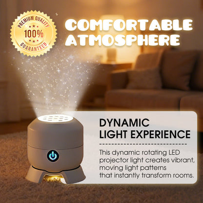 🔥LED Starry Ocean Projector – 360° Rotating Night Light with Sky & Ocean Waves 🌌🌊 | USB Mood Lamp for Bedroom & Kids’ Room 💤