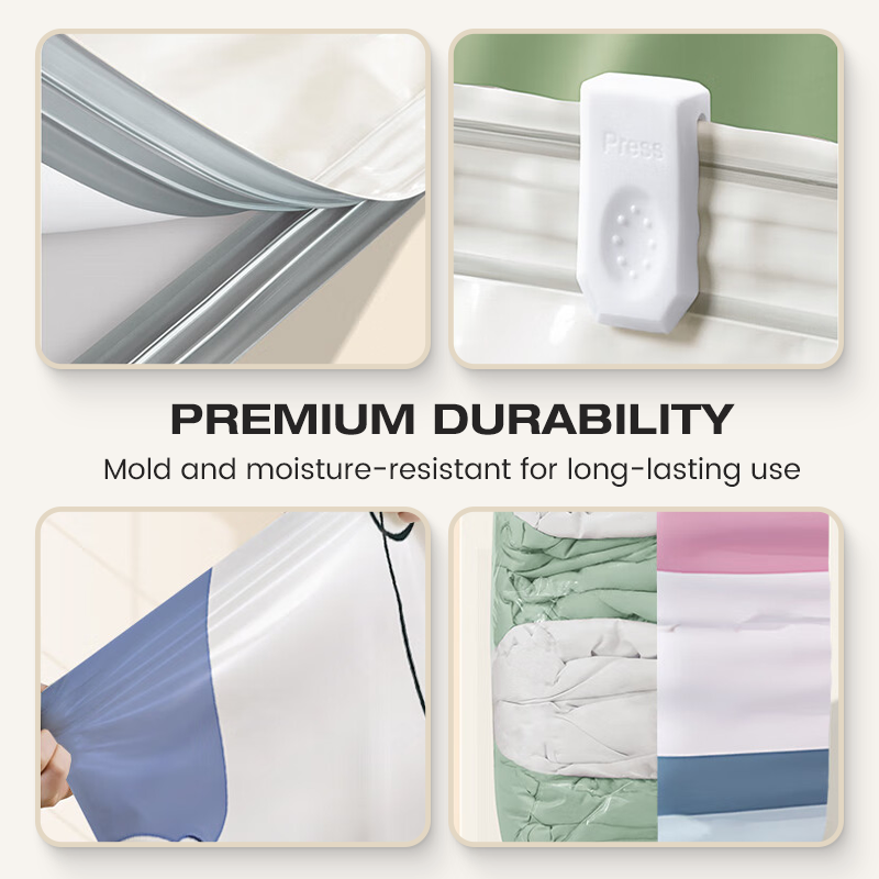 🥳LAST DAY BUY 2 GET 1 FREE!!💞50K+ SOLD!🧳💨 50% OFF! No‑Pump Vacuum Storage Bags – Press & seal, no pump needed. Saves 80% space, keeps clothes dry & dust‑free. Perfect for bulky bedding & off‑season gear. 🛏️🗄️