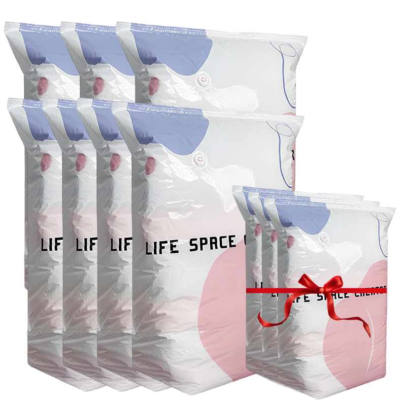 🥳LAST DAY BUY 2 GET 1 FREE!!💞50K+ SOLD!🧳💨 50% OFF! No‑Pump Vacuum Storage Bags – Press & seal, no pump needed. Saves 80% space, keeps clothes dry & dust‑free. Perfect for bulky bedding & off‑season gear. 🛏️🗄️