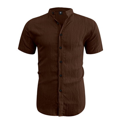 ✨2026 New Arrival 50% Off👕Men's Summer Stand Collar Short Sleeve Shirt