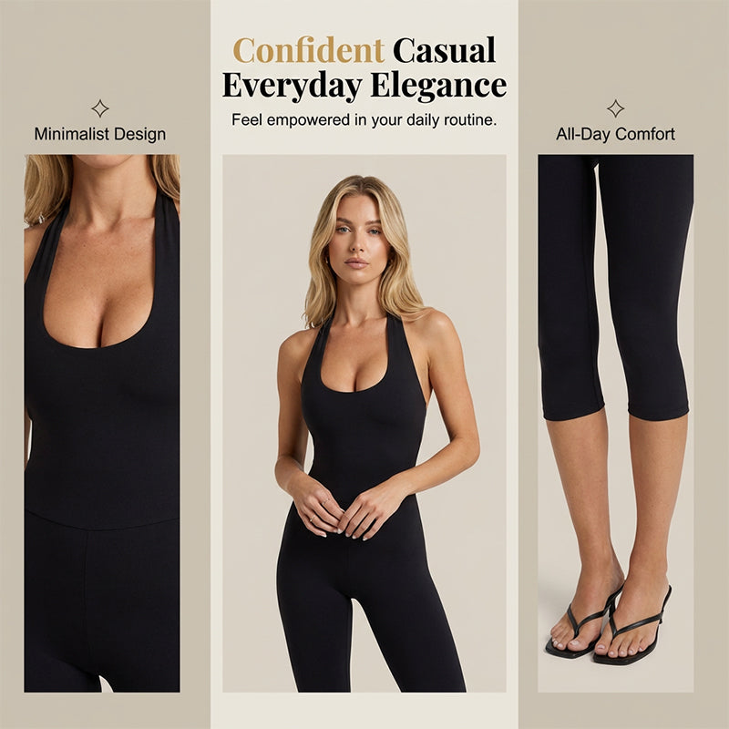 🧘‍♀️💪 Nauwsluitende fitness- en yogajumpsuit ✨🩱