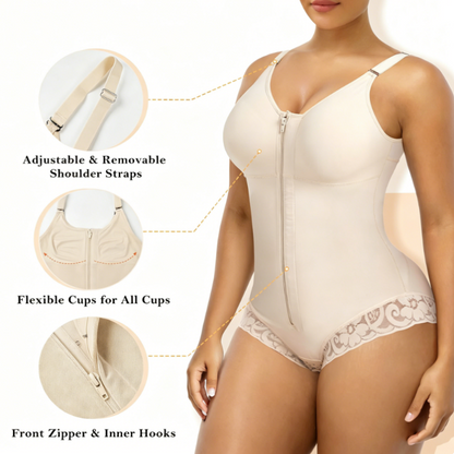 👙 50% KORTING! ✨ Buikweg-Vormgevende Bodysuit – Taillecontrole, Billen Lifting & Sterke Compressie, Figuurvriendelijk Ook In Grote Maten 👗