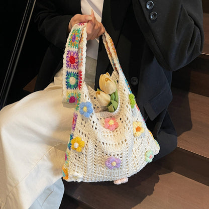 🧺 LIMITED-TIME 57% OFF! ✨ Women's Crochet Ethnic Bag – Bohemian, Spacious, Versatile 🌼