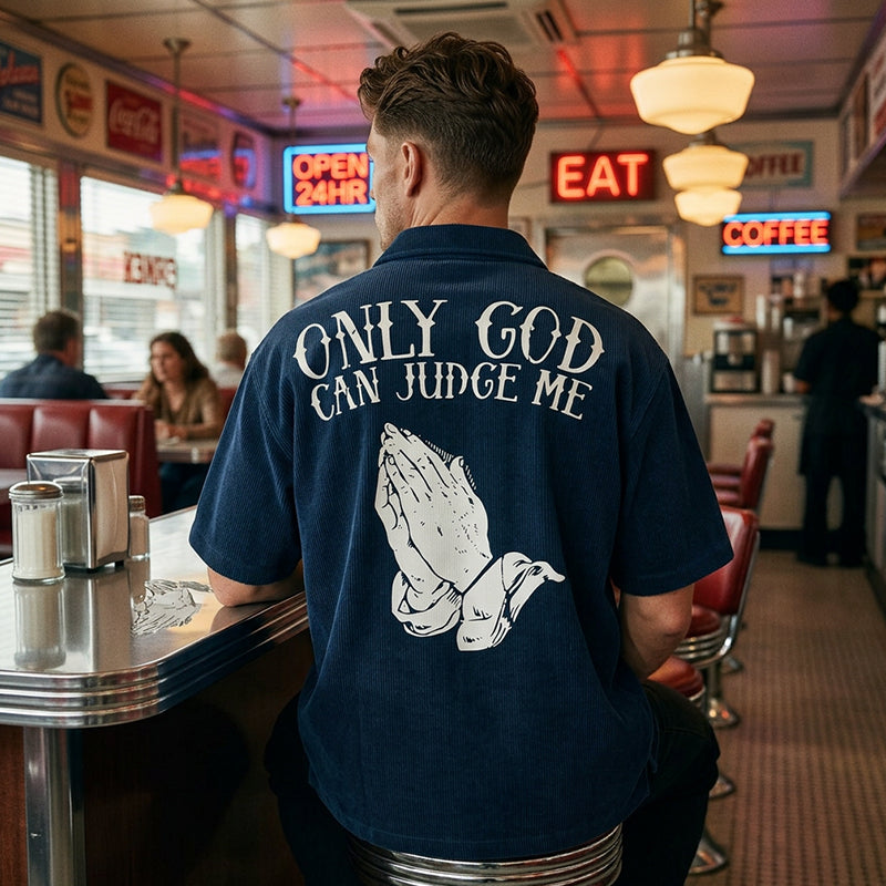 🔥2026 New Arrival ＆ Hot Sale ＆ 50％ Off🔥Men's Praying Hands Graphic Tee – Cotton, Casual, Symbolic, Versatile ✨